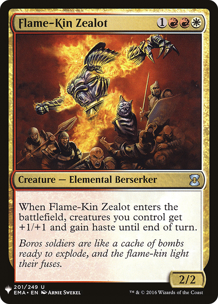Flame-Kin Zealot (LIST-EMA-201) [Mystery Booster] The List MTG Single Wizards of the Coast