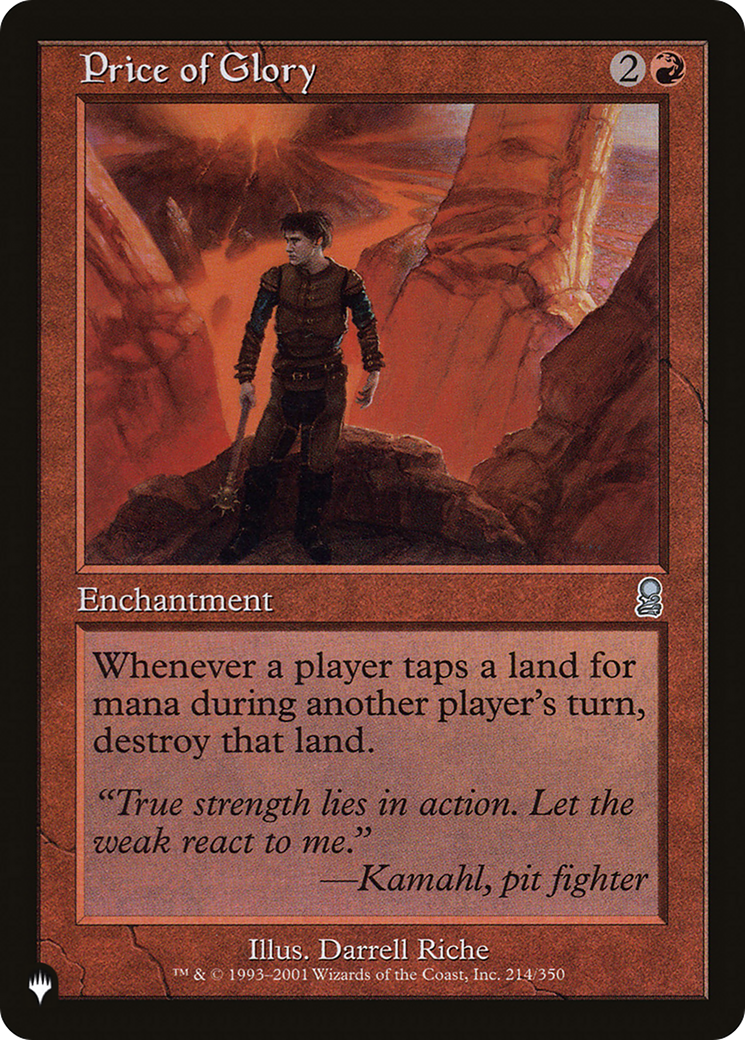 Price of Glory (LIST-214/350) [Mystery Booster] The List MTG Single Wizards of the Coast