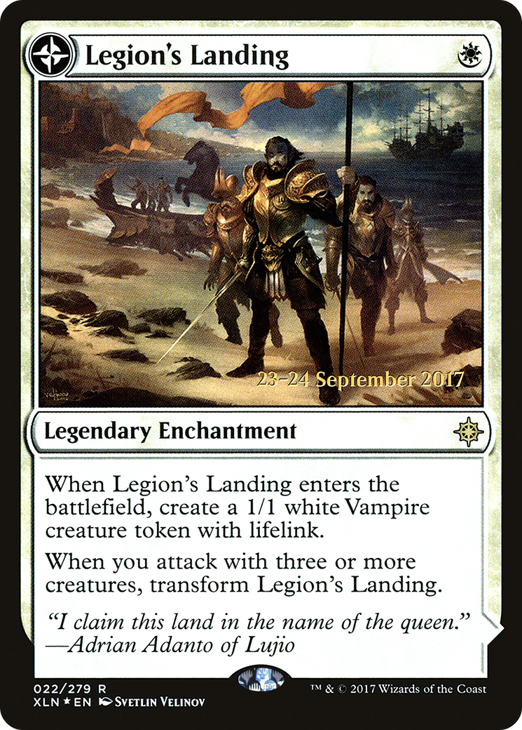 Legion's Landing // Adanto, the First Fort [Ixalan Prerelease Promos] MTG Single Magic: The Gathering