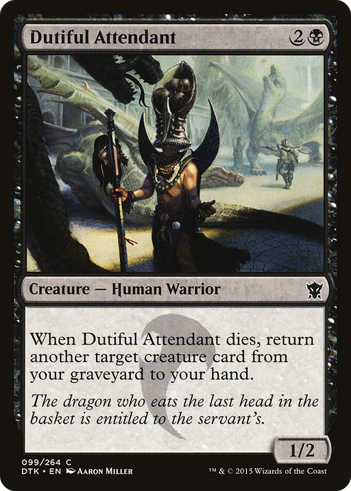Dutiful Attendant (DTK-099) [Dragons of Tarkir] MTG Single Wizards of the Coast