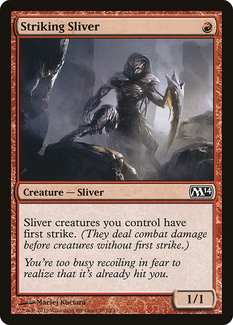 Striking Sliver (M14-157) [Magic 2014] MTG Single Wizards of the Coast