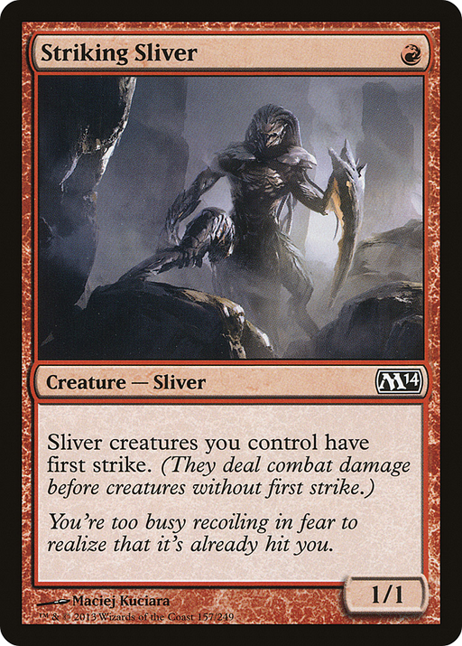 Striking Sliver (M14-157) [Magic 2014] Foil MTG Single Wizards of the Coast
