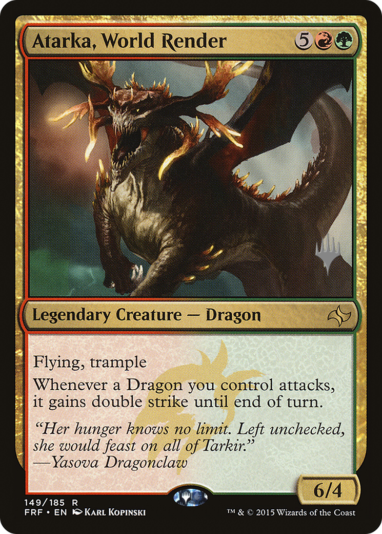 Atarka, World Render (PPM21-149P) [Fate Reforged Promos] Foil MTG Single Wizards of the Coast