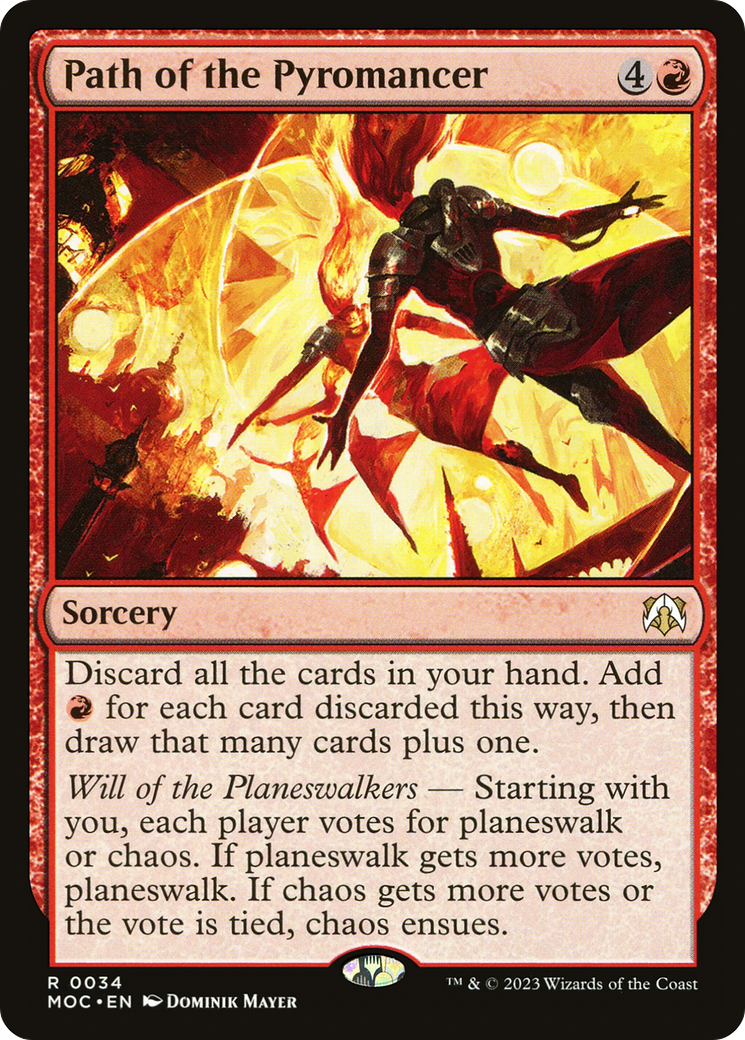Path of the Pyromancer (MOC-034) [March of the Machine Commander] MTG Single Wizards of the Coast