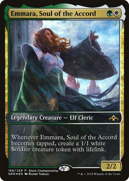 Emmara, Soul of the Accord (GAME-168) [Guilds of Ravnica Promos] Foil MTG Single Wizards of the Coast