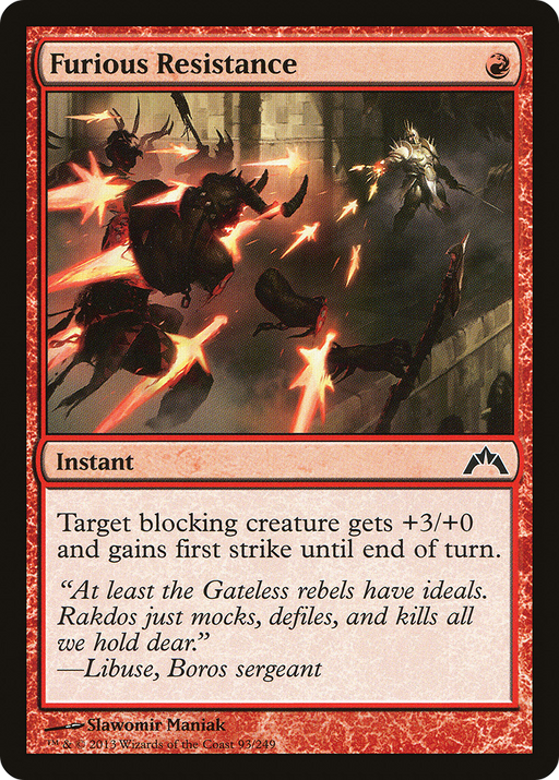 Furious Resistance (GTC-093) [Gatecrash] MTG Single Wizards of the Coast