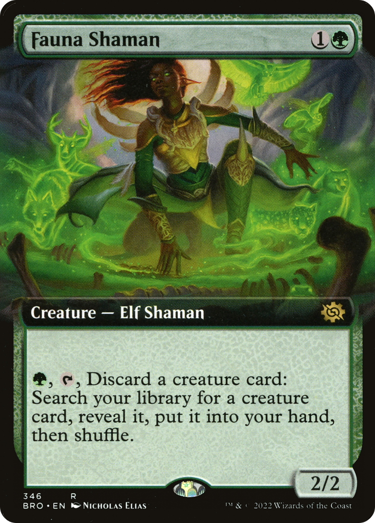 Fauna Shaman (BRO-346) [The Brothers' War] (Extended Art) Foil MTG Single Wizards of the Coast