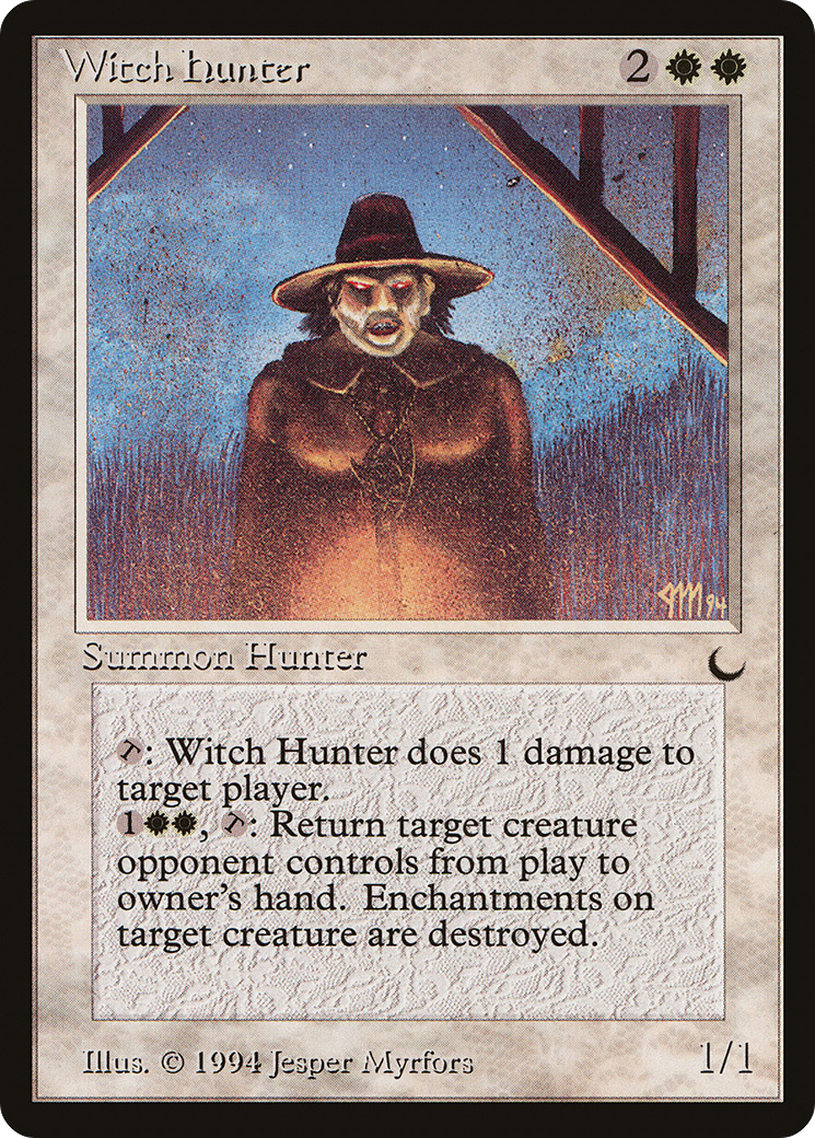 Witch Hunter (DRK-) [Oldschool] The Dark MTG Single Wizards of the Coast