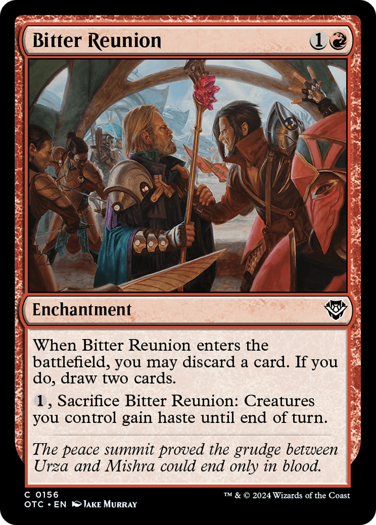 Bitter Reunion (OTC-156) [Outlaws of Thunder Junction Commander] MTG Single Wizards of the Coast