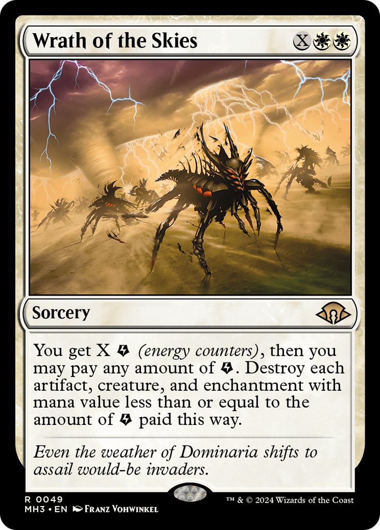 Wrath of the Skies (MH3-049) [Modern Horizons 3] Foil MTG Single Modern Horizons 3