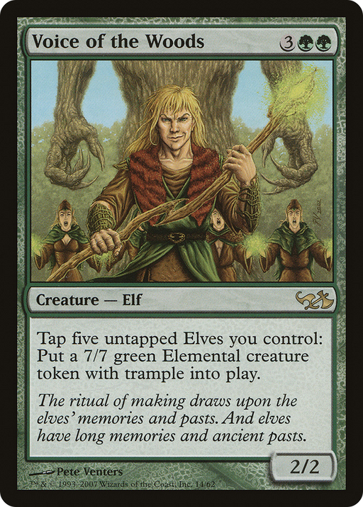 Voice of the Woods (EVG-014) [Misc] Duel Decks: Elves vs. Goblins Foil MTG Single Wizards of the Coast
