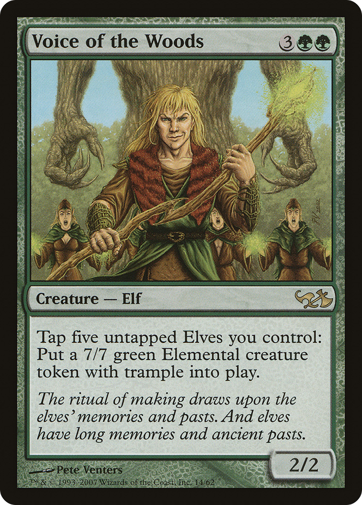 Voice of the Woods (EVG-014) [Misc] Duel Decks: Elves vs. Goblins MTG Single Wizards of the Coast