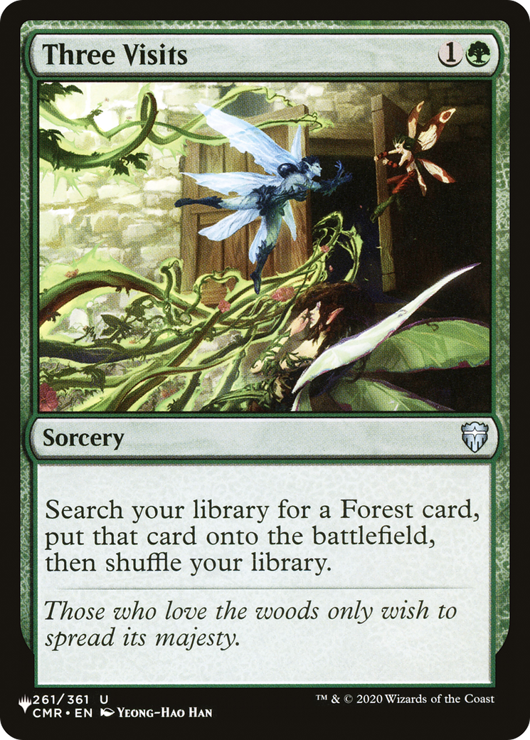Three Visits (LIST-261/361) [Mystery Booster] The List MTG Single Wizards of the Coast