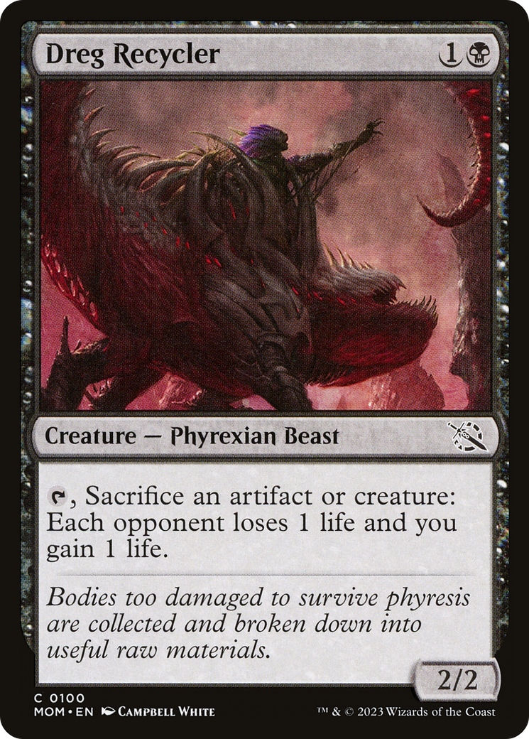 Dreg Recycler (MOM-100) [March of the Machine] Foil MTG Single Wizards of the Coast