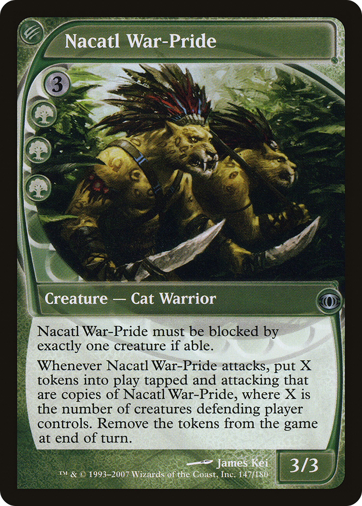 Nacatl War-Pride (FUT-147) [Future Sight] MTG Single Wizards of the Coast