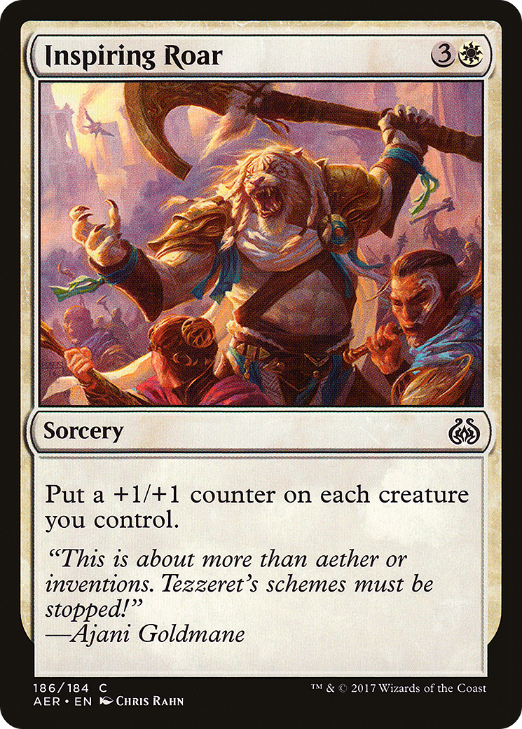 Inspiring Roar (AER-186) [Aether Revolt] MTG Single Wizards of the Coast