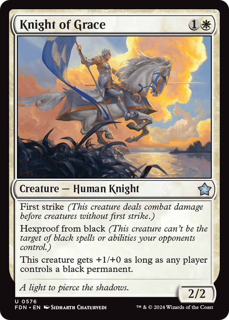Knight of Grace (FDN-576) [Foundations] MTG Single Wizards of the Coast