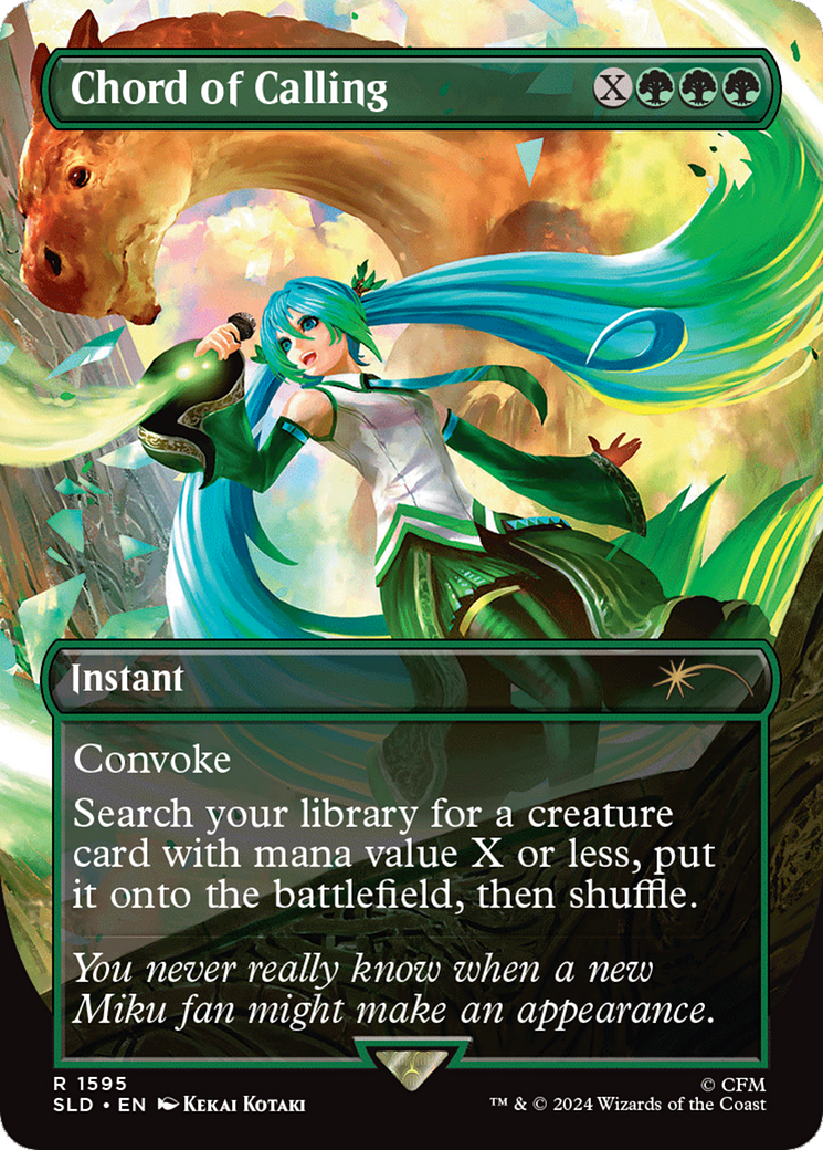 Chord of Calling (SLD-1595) [Secret Lair] Drop (Borderless) MTG Single Wizards of the Coast