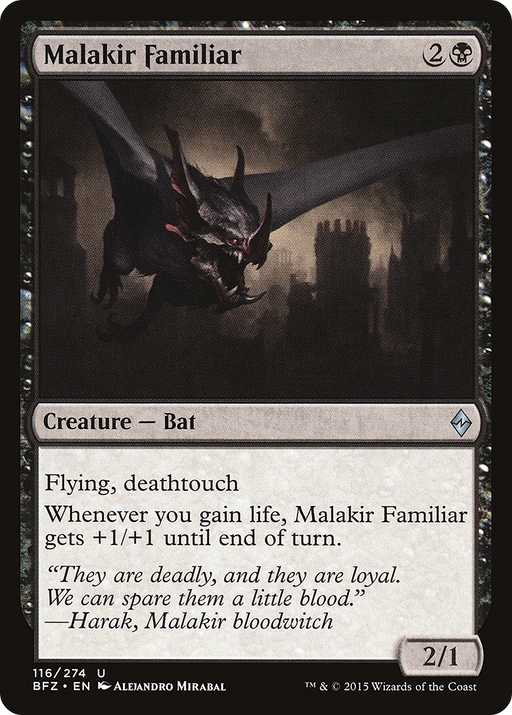 Malakir Familiar (BFZ-116) [Battle for Zendikar] MTG Single Wizards of the Coast