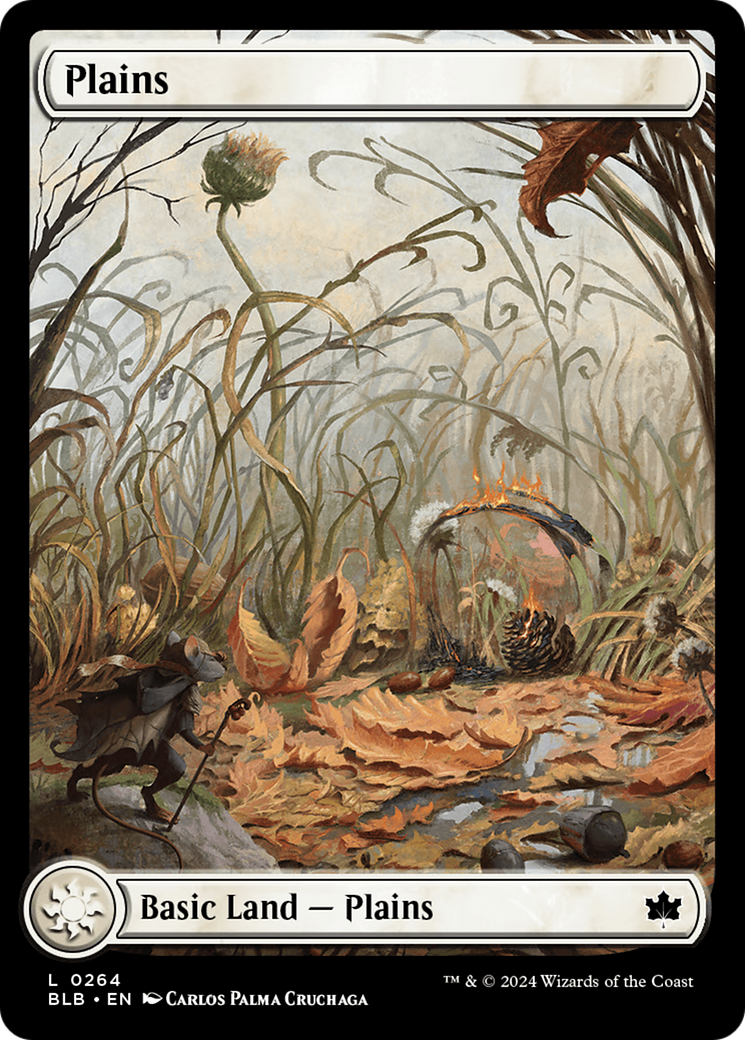 Plains (0264) (BLB-264) [Bloomburrow] Foil MTG Single Wizards of the Coast
