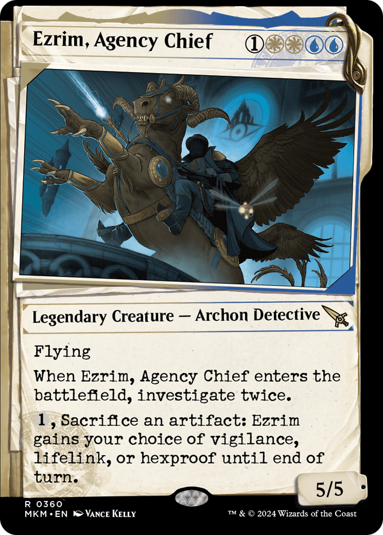 Ezrim, Agency Chief (MKM-360) [Murders at Karlov Manor] (Showcase) Foil MTG Single Wizards of the Coast