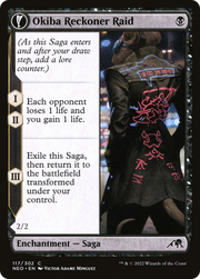 Okiba Reckoner Raid // Nezumi Road Captain (NEO-117) [Kamigawa: Neon Dynasty] MTG Single Wizards of the Coast