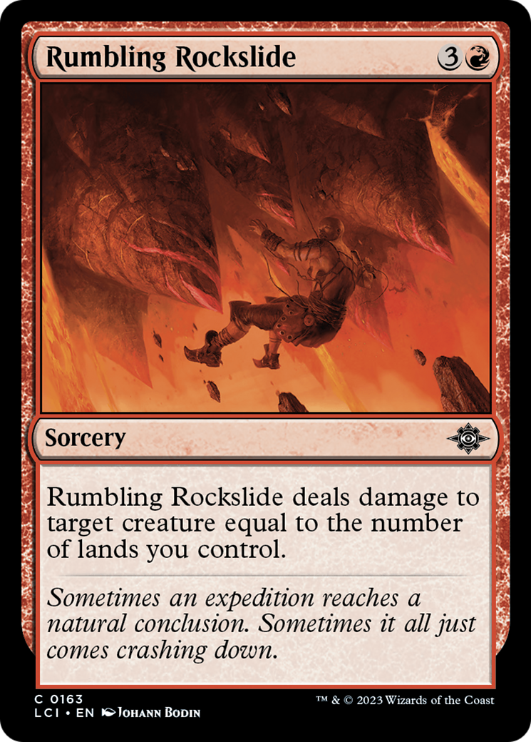 Rumbling Rockslide (LCI-163) [The Lost Caverns of Ixalan] MTG Single Wizards of the Coast