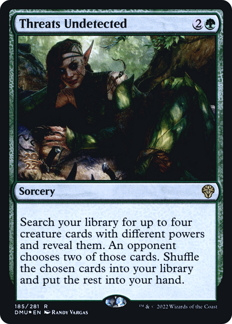 Threats Undetected (PRE-185) [Dominaria United Promos] Foil MTG Single Wizards of the Coast