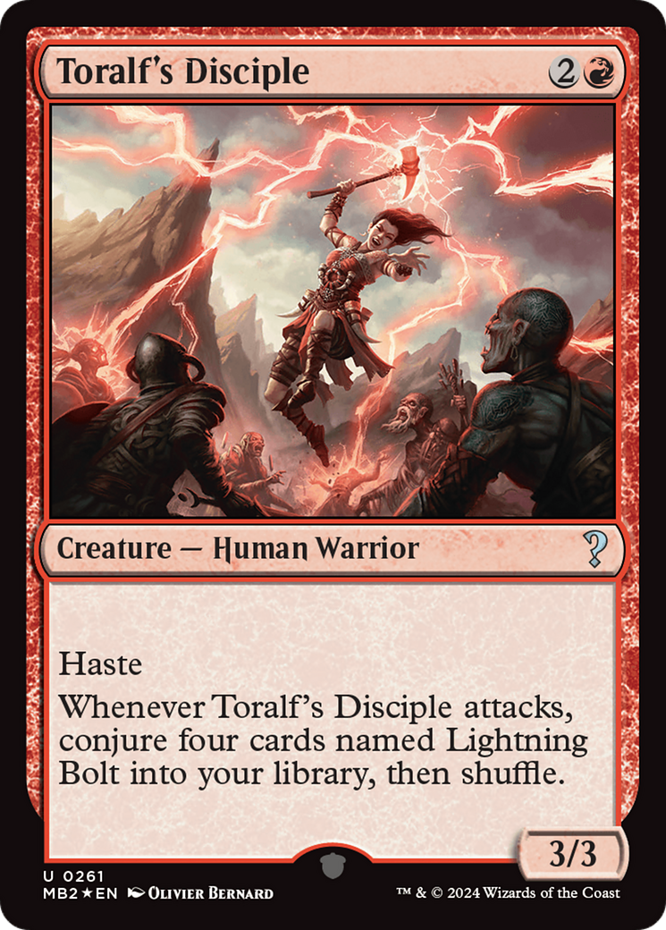 Toralf's Disciple (MB2-261) [Mystery Booster] Mystery Booster 2 Foil MTG Single Wizards of the Coast