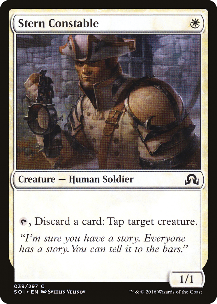 Stern Constable (SOI-039) [Shadows over Innistrad] Foil MTG Single Wizards of the Coast
