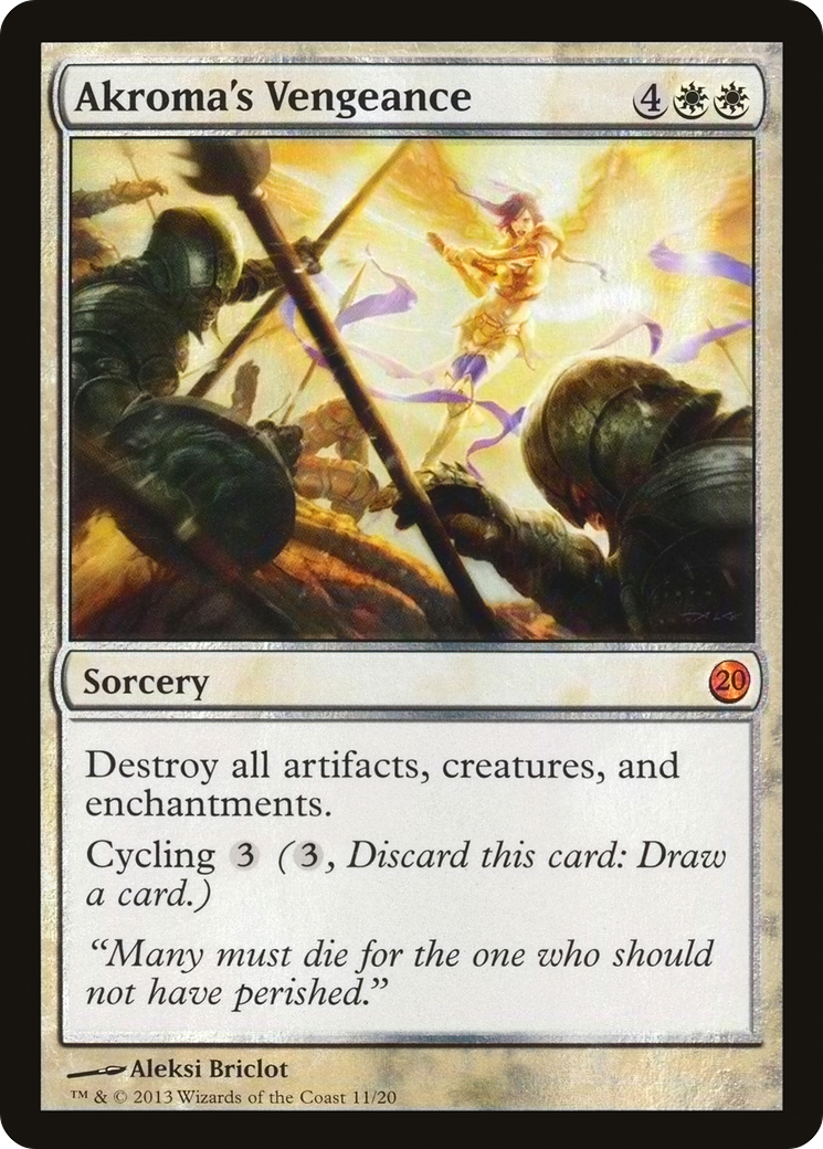 Akroma's Vengeance (V13-011) [Misc] From the Vault: Twenty Foil MTG Single Wizards of the Coast