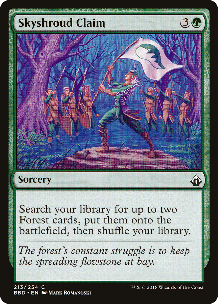 Skyshroud Claim (BBD-213) [Battlebond] Foil MTG Single Wizards of the Coast