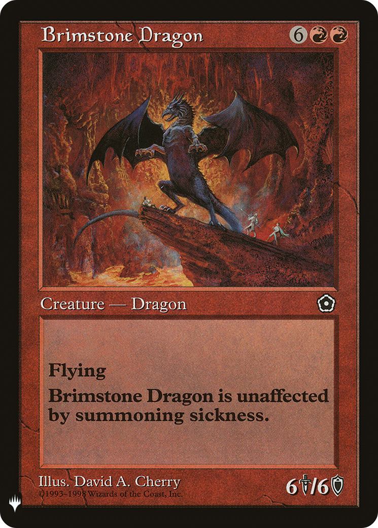 Brimstone Dragon (LIST-P02-92) [Mystery Booster] The List MTG Single Wizards of the Coast