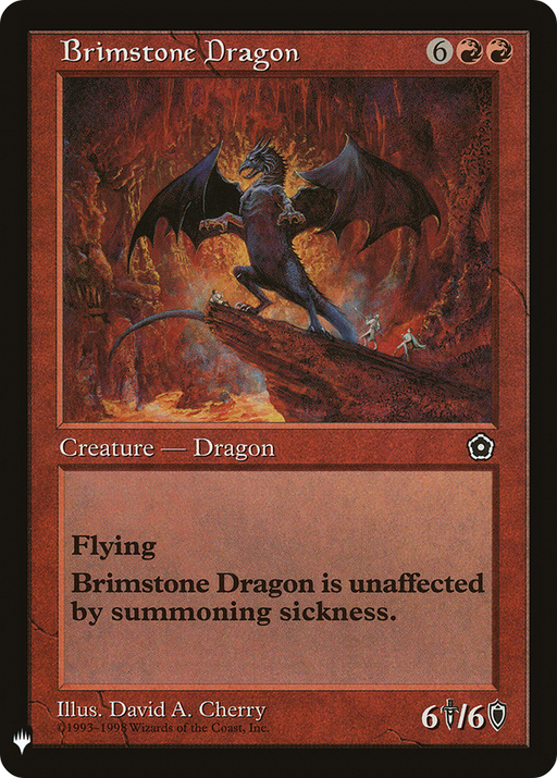 Brimstone Dragon (LIST-P02-92) [Mystery Booster] The List MTG Single Wizards of the Coast
