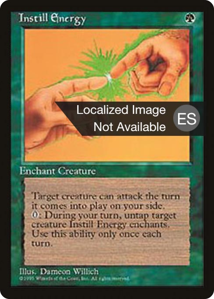 Instill Energy (4BB-252) [Fourth Edition Foreign Black Border] MTG Single Wizards of the Coast