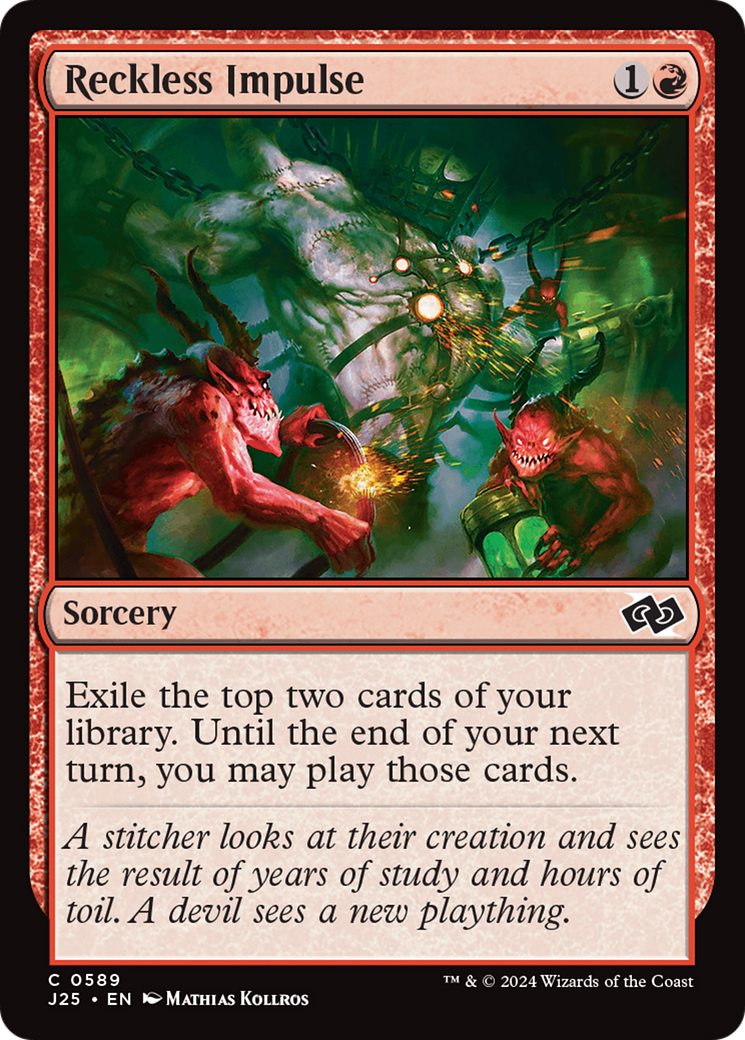 Reckless Impulse (J25-589) [Foundations Jumpstart] MTG Single Wizards of the Coast