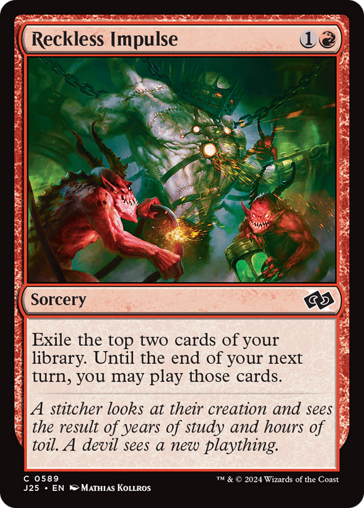 Reckless Impulse (J25-589) [Foundations Jumpstart] MTG Single Wizards of the Coast