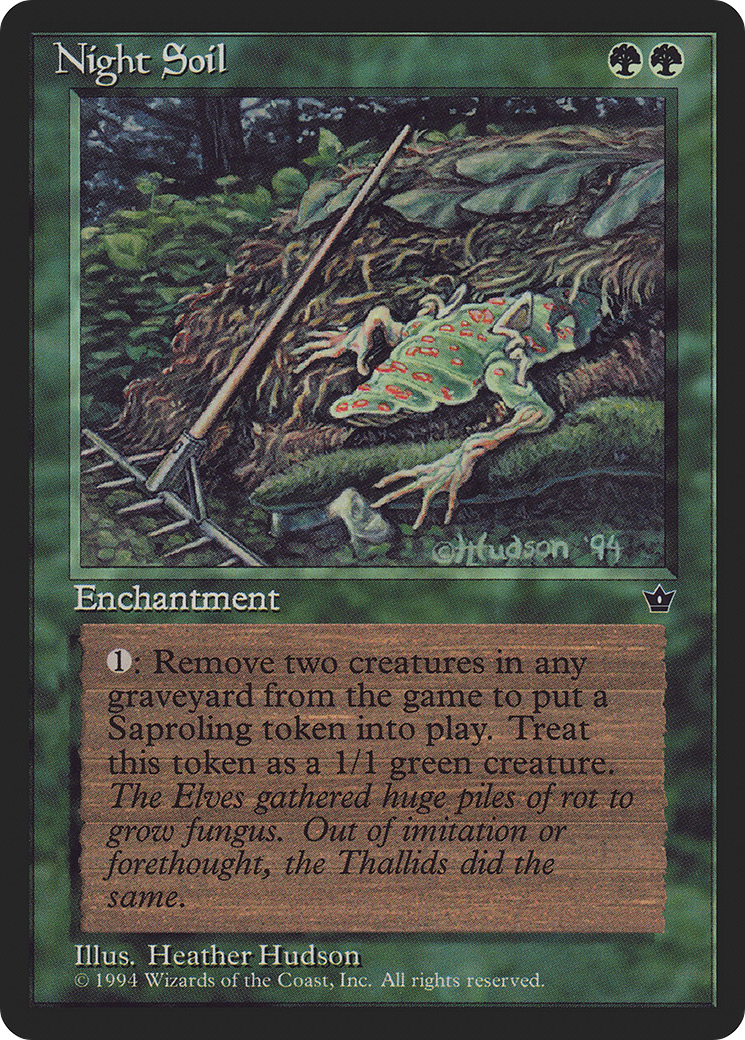 Night Soil (Heather Hudson) [Fallen Empires] MTG Single Magic: The Gathering
