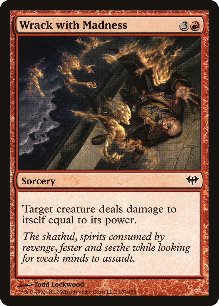 Wrack with Madness (DKA-107) [Dark Ascension] MTG Single Wizards of the Coast