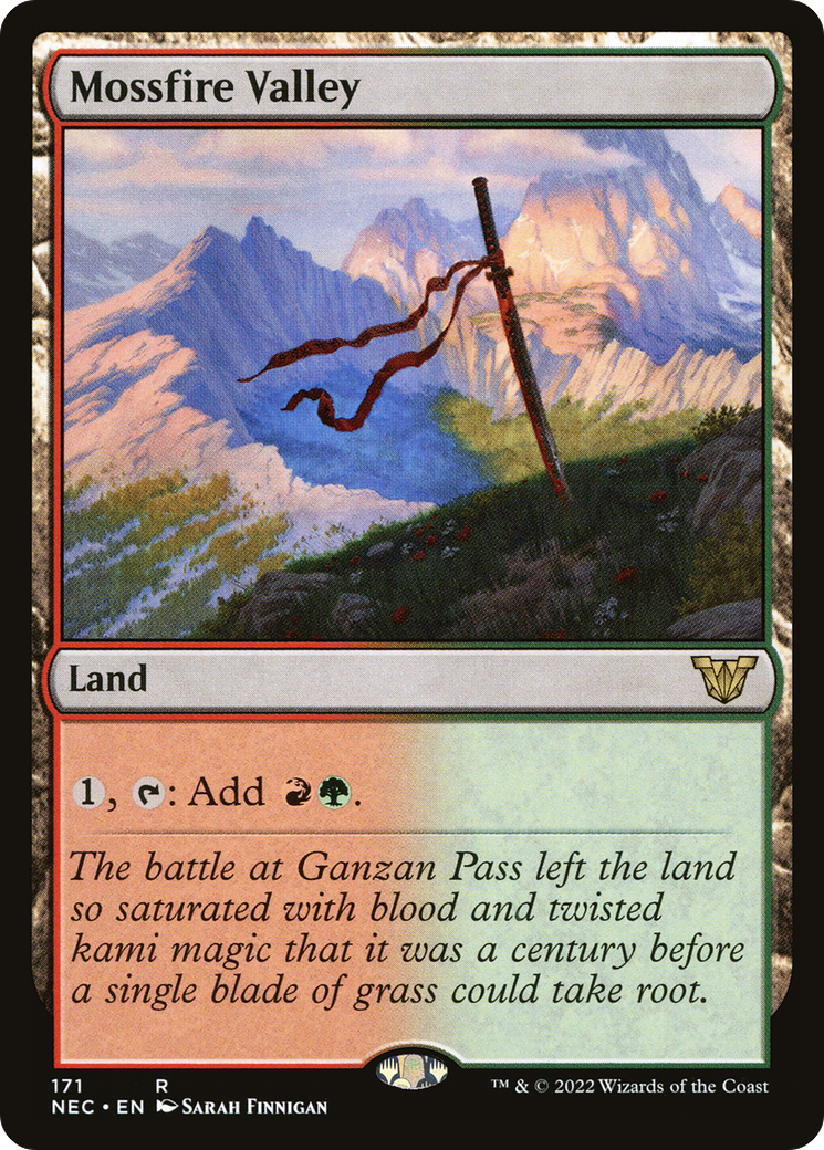 Mossfire Valley (NEC-171) [Neon Dynasty Commander] MTG Single Wizards of the Coast
