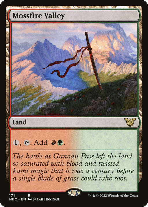 Mossfire Valley (NEC-171) [Neon Dynasty Commander] MTG Single Wizards of the Coast