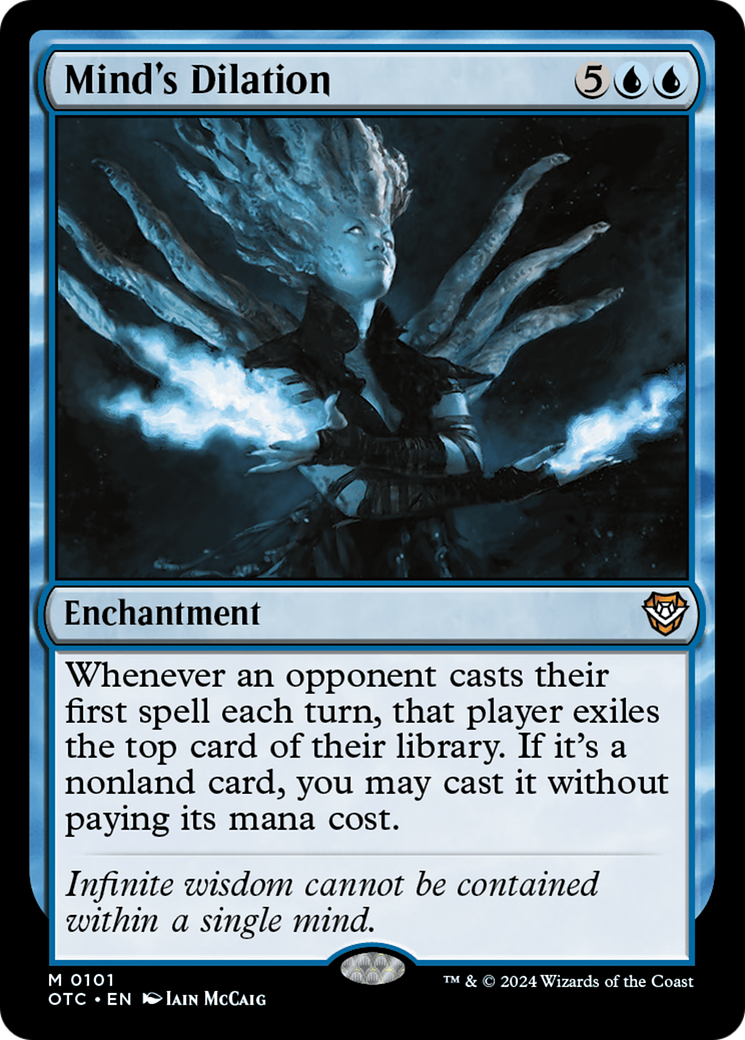 Mind's Dilation (OTC-101) [Outlaws of Thunder Junction Commander] MTG Single Wizards of the Coast