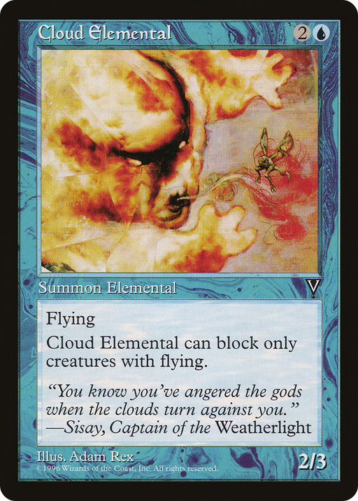 Cloud Elemental (VIS-029) [Visions] MTG Single Wizards of the Coast