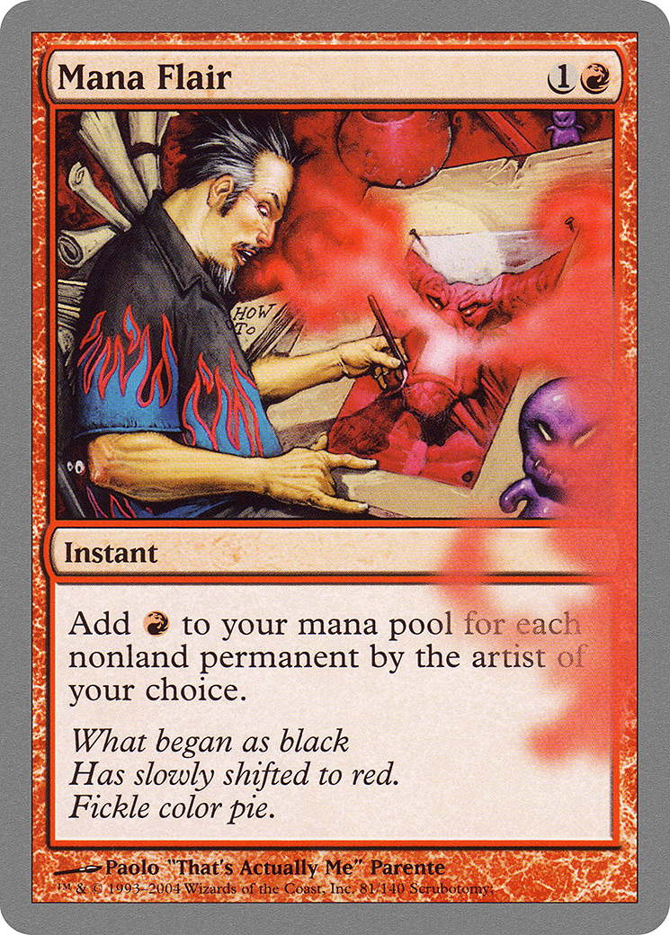 Mana Flair (UNH-081) [Unhinged] Foil MTG Single Wizards of the Coast