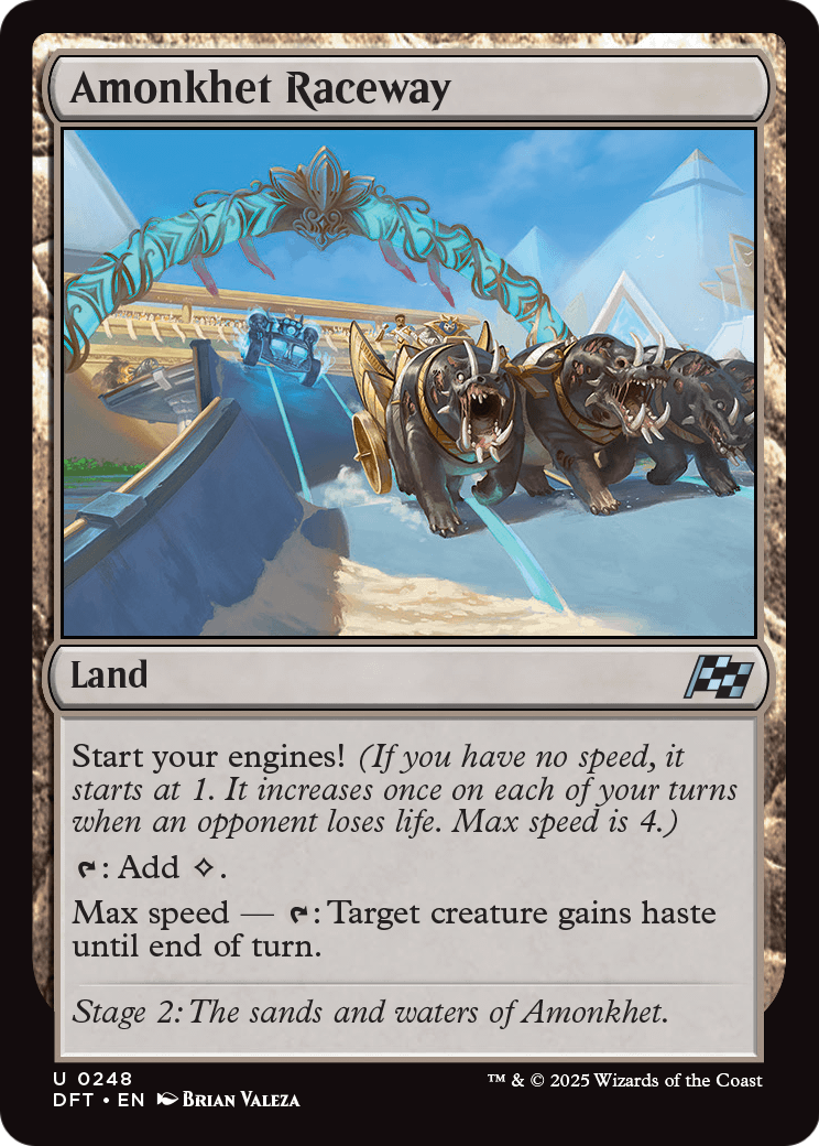 Amonkhet Raceway (DFT-248) [Aetherdrift] Foil MTG Single Wizards of the Coast