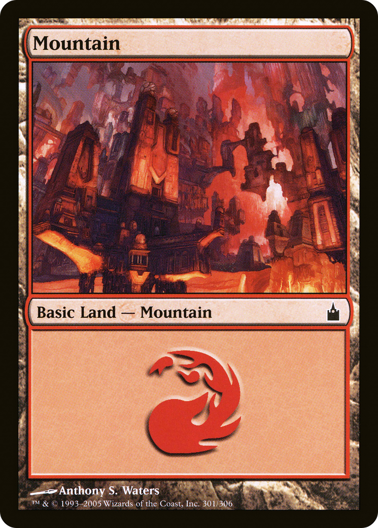 Mountain (RAV-301) [Ravnica: City of Guilds] Foil MTG Single Wizards of the Coast