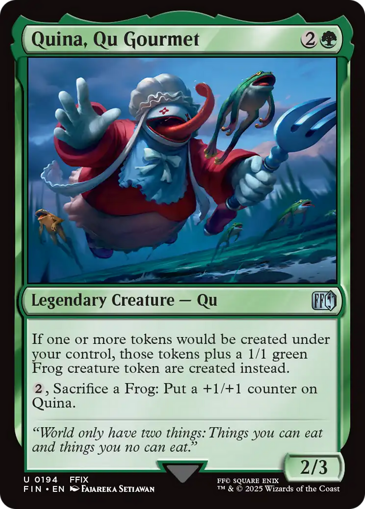 Quina, Qu Gourmet (FIN-194) [FINAL FANTASY] MTG Single Wizards of the Coast