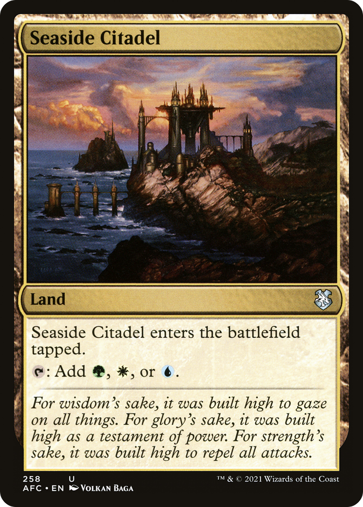 Seaside Citadel (AFC-258) [Forgotten Realms Commander] MTG Single Wizards of the Coast