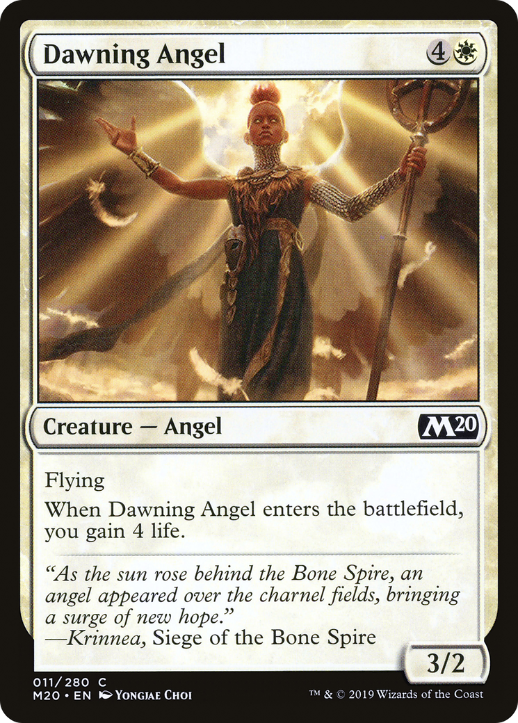 Dawning Angel (M20-011) [Core Set 2020] MTG Single Wizards of the Coast