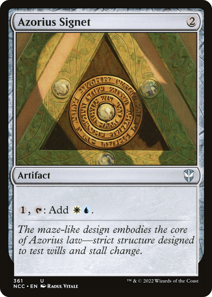 Azorius Signet (NCC-361) [New Capenna Commander] MTG Single Wizards of the Coast